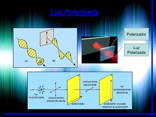 Luz Polarizada
Polarizador

Luz
Polarizada

 