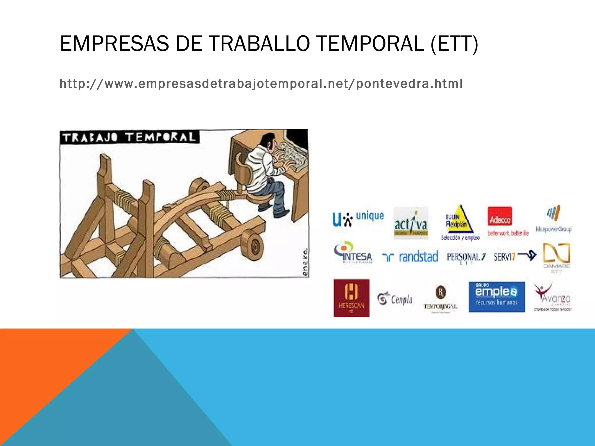 EMPRESAS DE TRABALLO TEMPORAL (ETT)
http://www.empresasdetrabajotemporal.net/pontevedra.html

 
