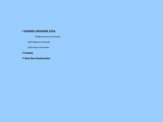 A Nosa CDU 0  OBRAS XERAIS . 00  Fundamentos da ciencia e da cultura 002 Documentación. Libros. Escritos 003 Escritura. Sinais e símbo los. Códigos. Representacións gráficas 004  Ciencia e tecnoloxía dos ordenadores. Informática. Procesamento de datos 004(07) Didáctica da Informática 01  Bibliografías. Catálogos 02  Bibliotecas. Documentación 028 Lectura. Promoción da lectura 03  Obras de referencia xeral. Enciclopedias, dicionarios 038 Dicionarios xerais 05  Publicacións seriadas. Publicacións periódicas 058 Anuarios. Directorios 06  Asociacións. Congresos. Exposicións. Museos 07  Periodismo. Prensa. Diarios 08  Poligrafías. Obras colectivas 084 Material gráfico (ilustracións, planos, mapas) 086 Documentos de formas especiais. Obxectos 09  Manuscritos. Libros raros ou notábeis 