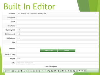 Built In Editor
 
