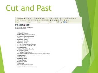 Cut and Past
 