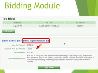 Bidding Module
 