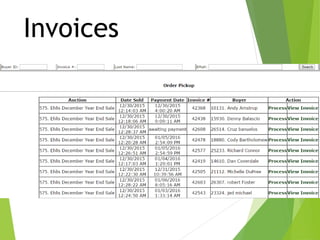 Invoices
 