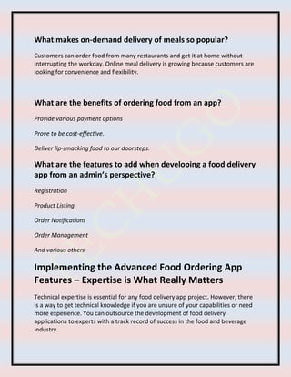 On Demand Food Delivery App Development company.pdf