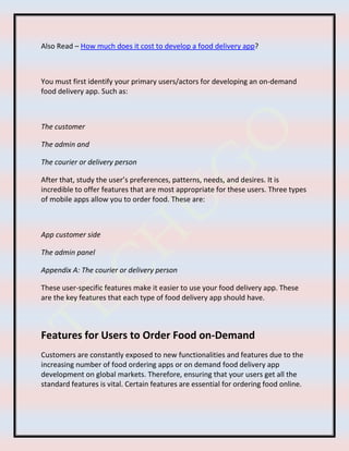 On Demand Food Delivery App Development company.pdf