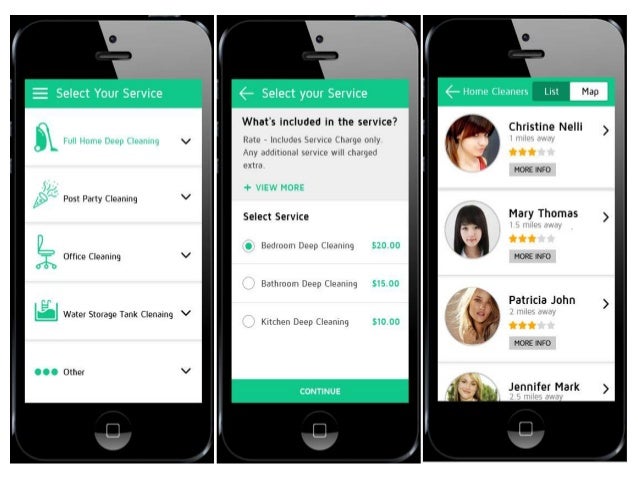 on demand house cleaning app