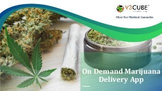 On Demand Marijuana
Delivery App
Uber For Medical Cannabis
 