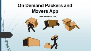 On Demand Packers and
Movers App
www.esiteworld.com
 