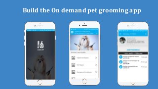 Build the On demand pet grooming app
 