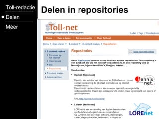 Toll-redactie Delen Méér Delen in repositories 