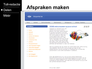 Toll-redactie Delen Méér Afspraken maken 