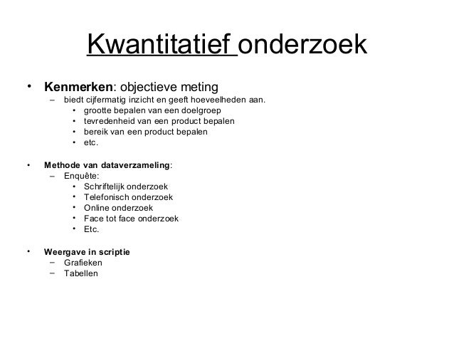 Onderzoeksmethode scriptie