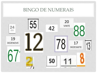 BINGO DE NUMERAIS