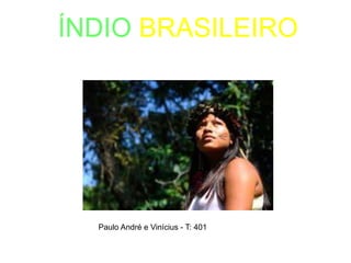 ÍNDIO BRASILEIRO
Paulo André e Vinícius - T: 401
 