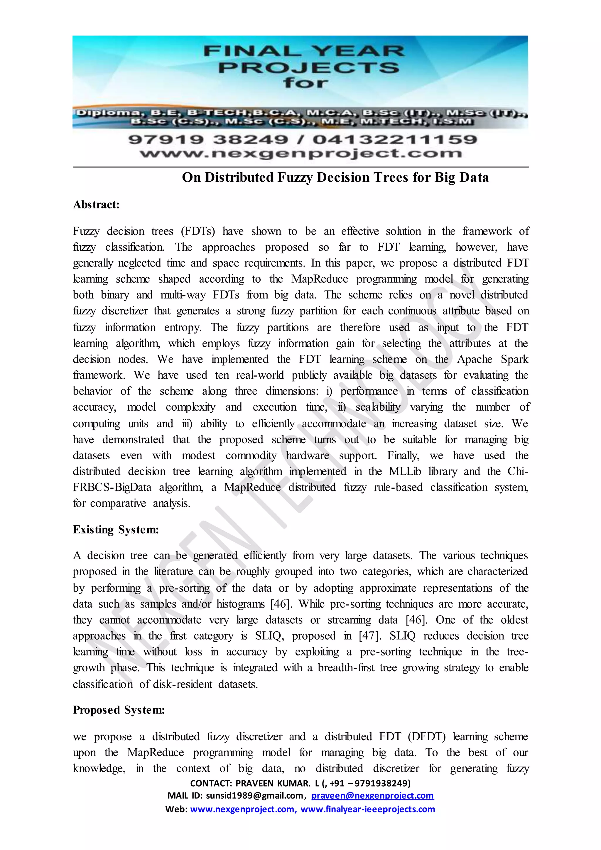 On distributed fuzzy decision trees for big data | DOCX