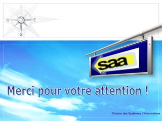 Division des Systèmes d’Informations
29
 