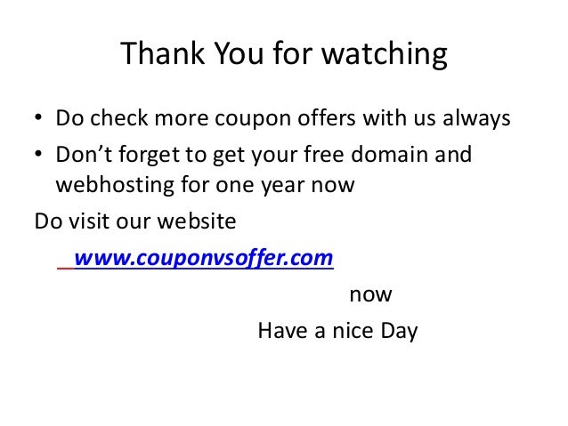 1 year free hosting coupons