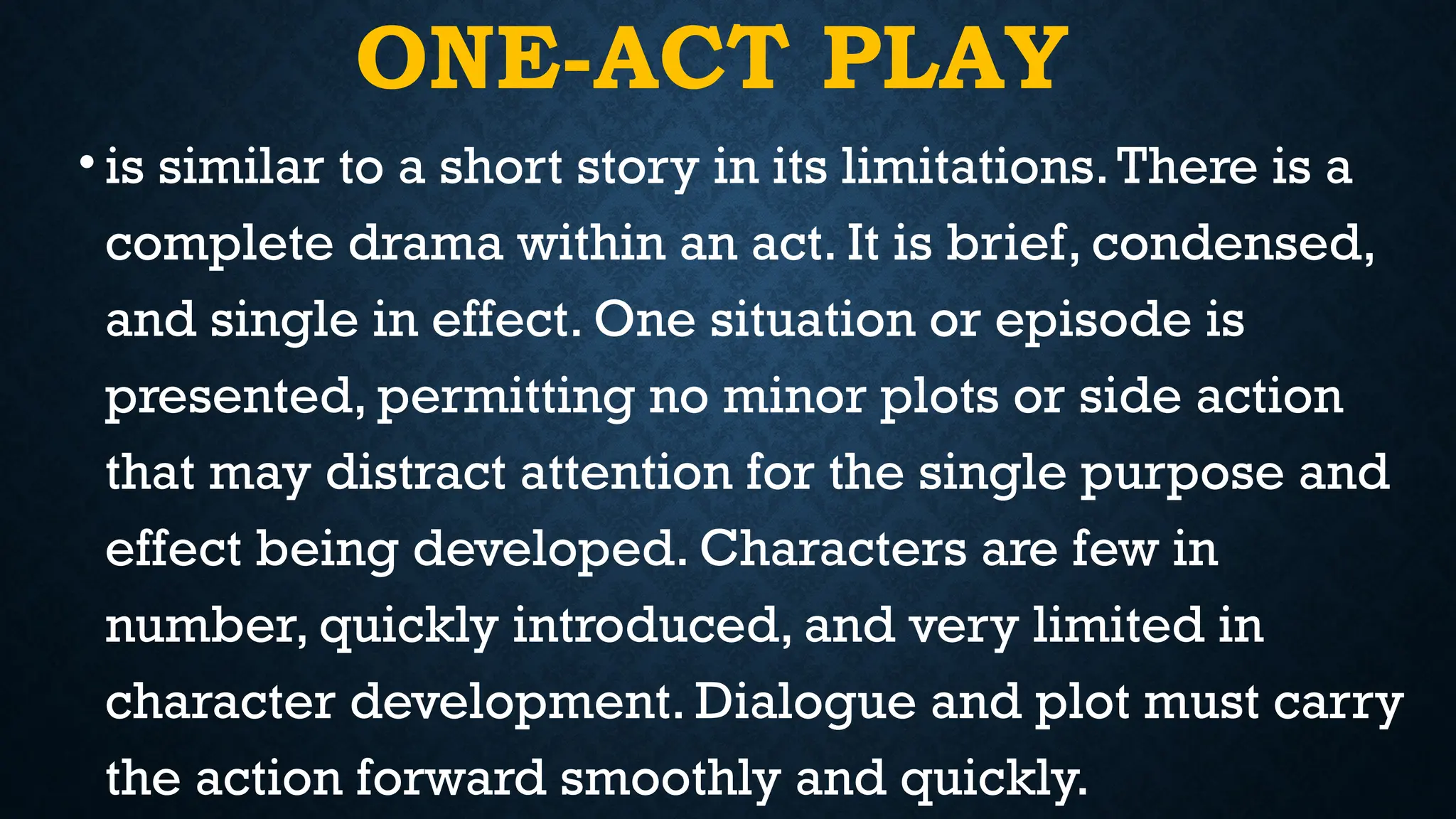 Play Act Examples CREATIVE WRITING ONE-ACT PLAY AND ITS ELEMENTS.pptx