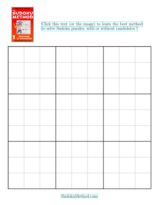 free printable blank sudoku grid one blank sudoku grid
