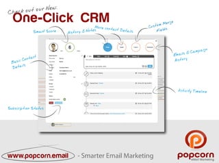 One-Click CRM - All New popcorn Email Marketing
