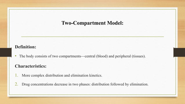 One-Compartment and Two-Compartment Parameters.pptx