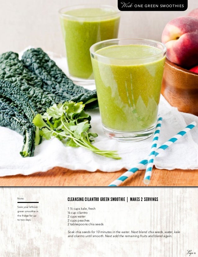 A 21day cleanse guide. One day sample fresh start.