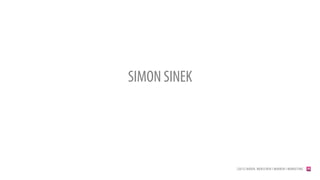 SIMON SINEK
[2013] BADER. MENSCHEN I MARKEN I MARKETING
 