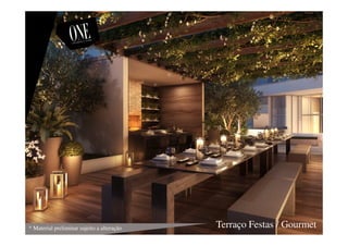 Terraço Festas / Gourmet* Material preliminar sujeito a alteração
 