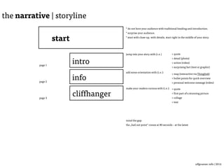 Ulf Grüner | www.ulfgruener.de | 2015
the media | enrich your story
• use effects carefully
• slow motion
• HD video
• color splash
• stop trick
• time-lapse
• use interactivity: scroll animation
7
 