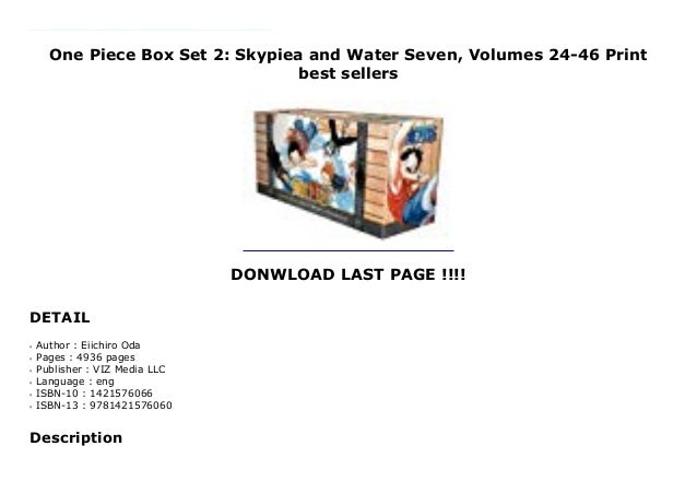 One Piece Box Set 2 Skypiea And Water Seven Volumes 24 46 Print Bes