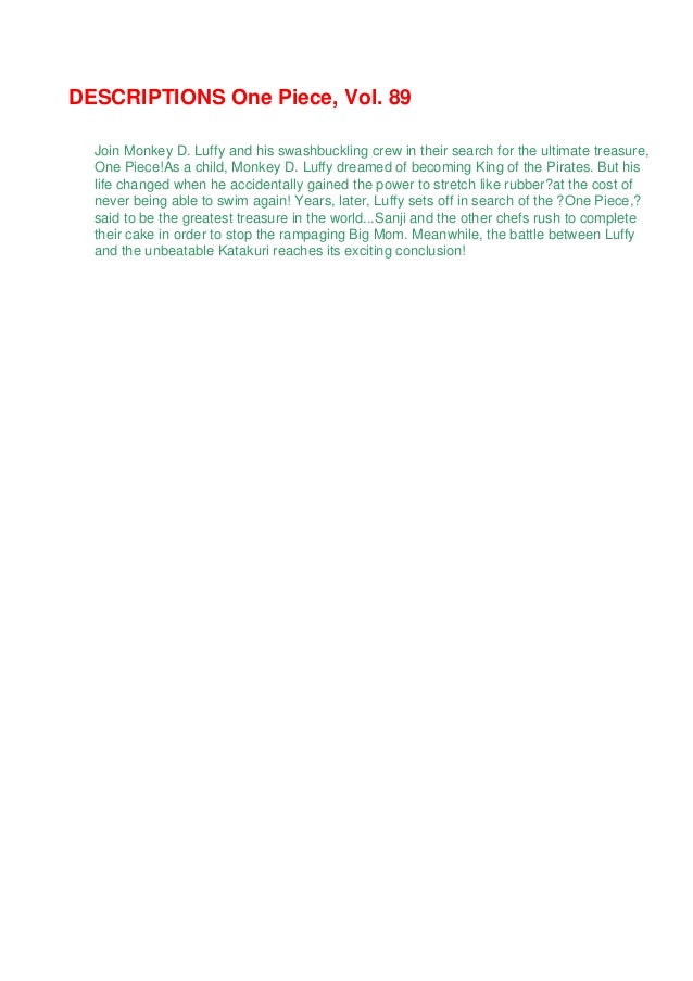 One Piece Vol Pdf Books By Eiichiro Oda One Piece Vol Pdf Books By Eiichiro Oda