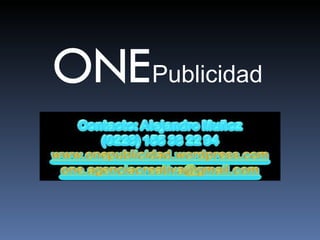 ONE   Publicidad 