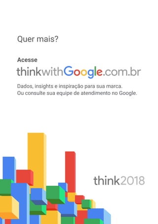 Quer mais?
Acesse
Dados, insights e inspiração para sua marca.
Ou consulte sua equipe de atendimento no Google.
https://www.thinkwithgoogle.com/intl/pt-br/
 