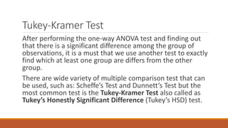 Kramer Test One-way Analysis of Variance (ANOVA) with.pptx