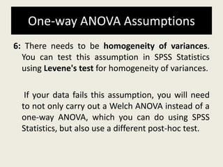 One way anova final ppt. | PPTX