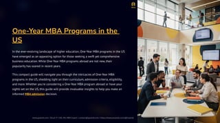 One-Year MBA Programs in the US 2026: Accelerated Curriculum, Admission ...