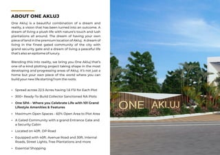 One Akluj - Blue Ventures brochure | PDF