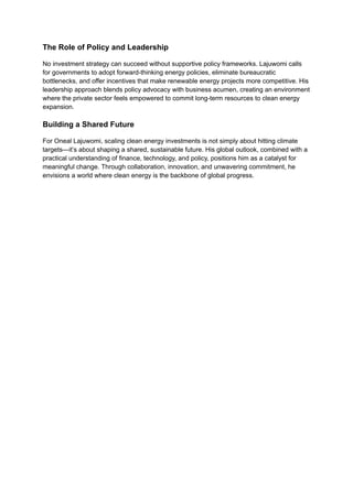 Oneal Lajuwomi on Scaling Clean Energy Investments Globally.pdf