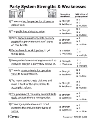 One Big Party iCivics | PDF One Big Party iCivics | PDF