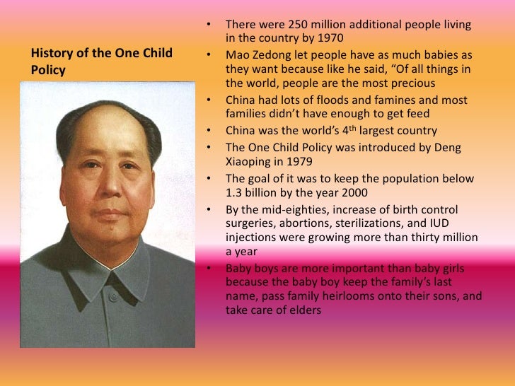 One Child Policy In China