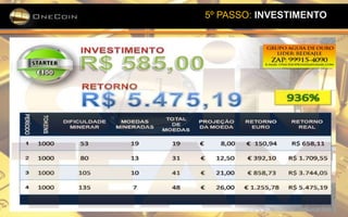 5º PASSO: INVESTIMENTO
 