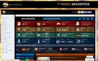 7º PASSO: BACKOFFICE
 