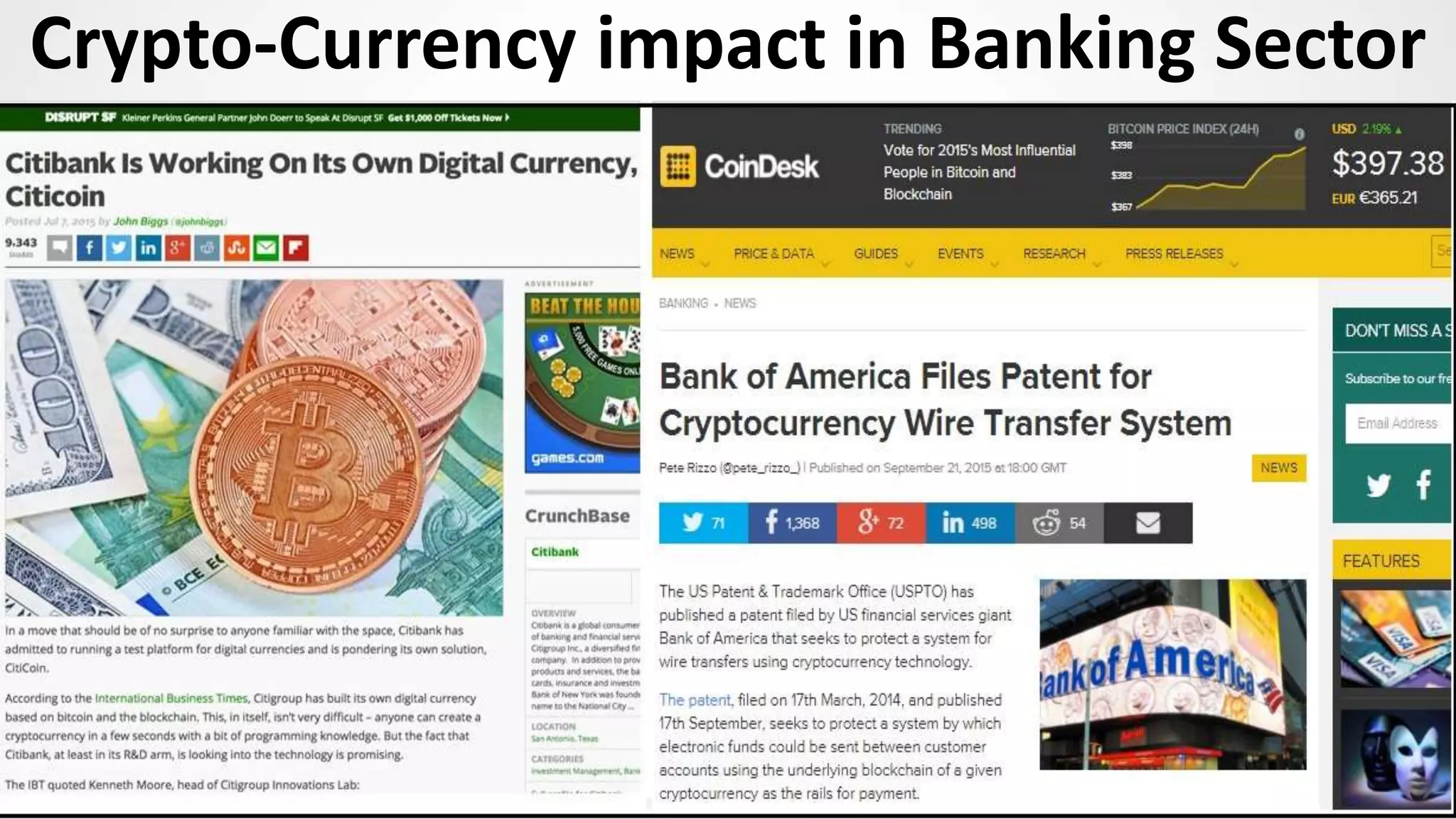 Crypto-Currency impact in Banking Sector
 