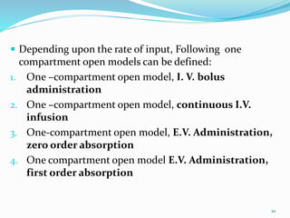 One compartment model intro | PPTX