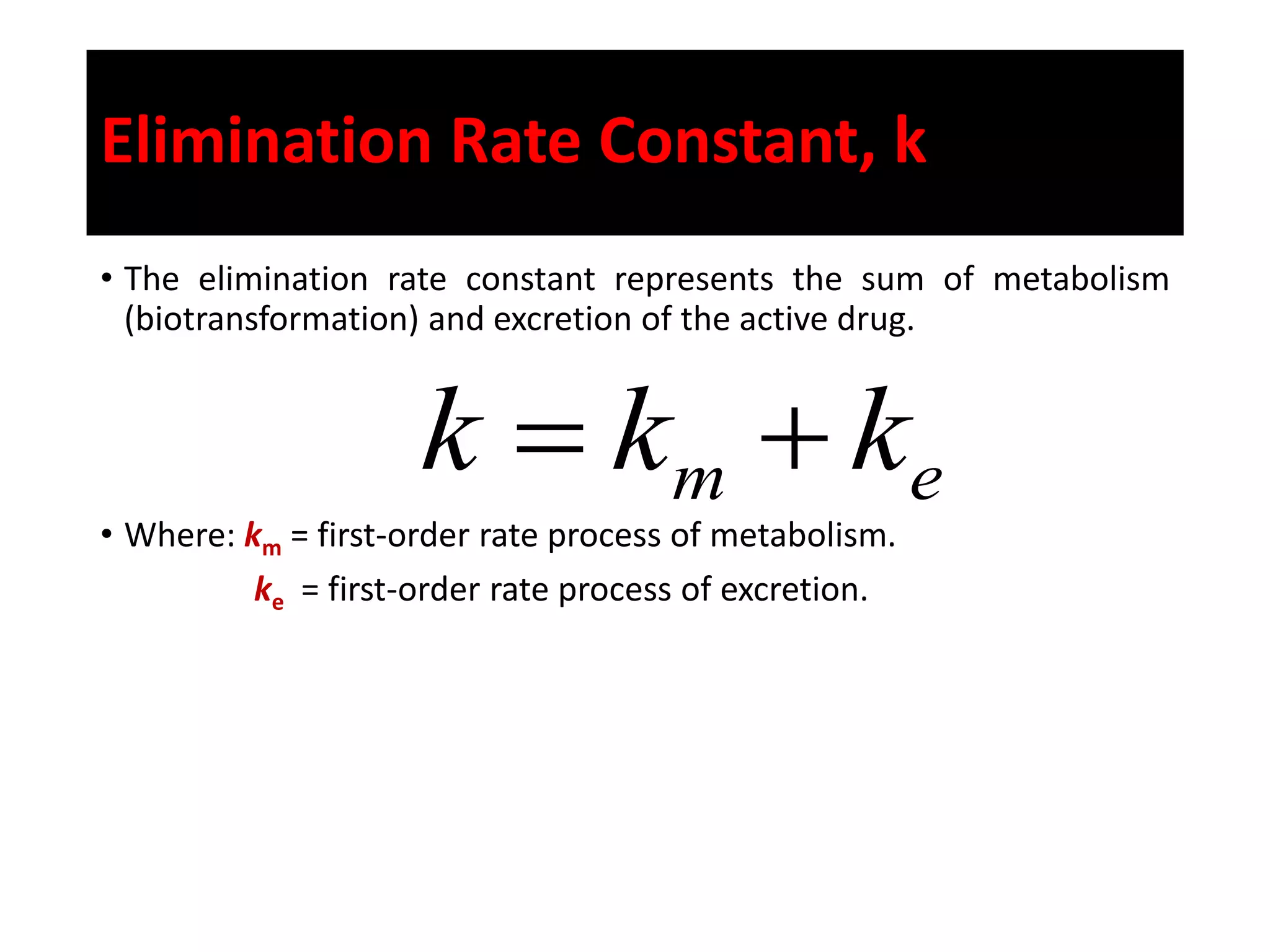 Pharmacokinetics / Biopharmaceutics - One compartment model IV bolus | PDF