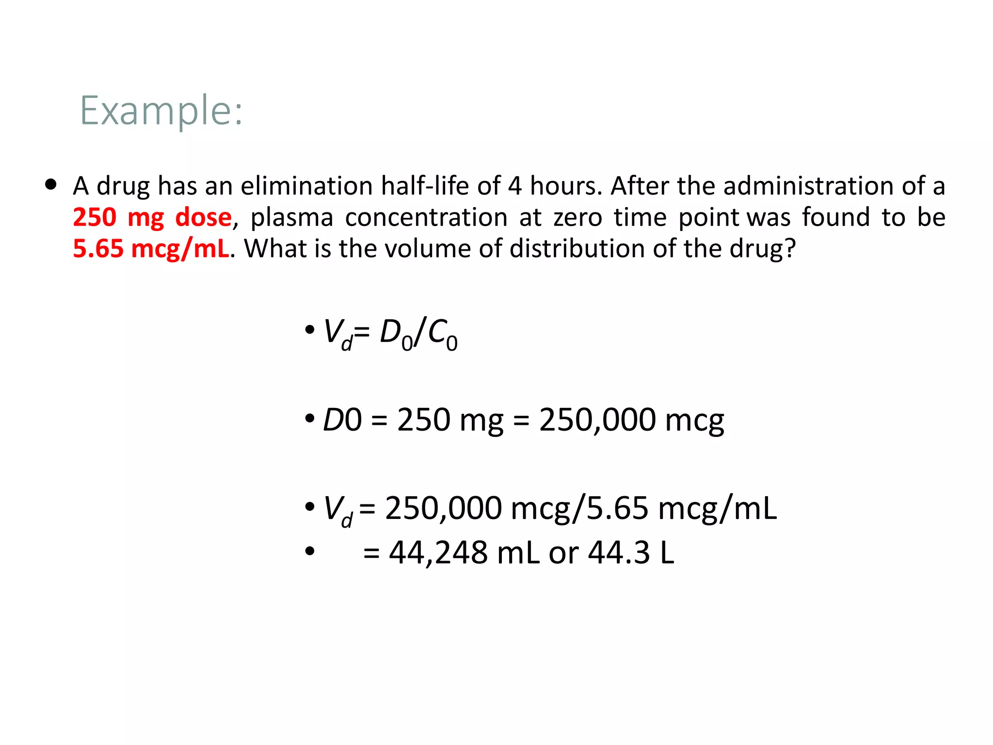/ Biopharmaceutics One compartment model IV bolus