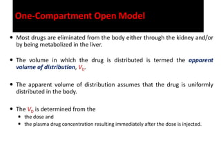 Pharmacokinetics / Biopharmaceutics - One compartment model IV bolus | PDF