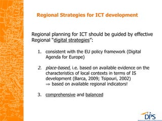 Structural Funds for regional ICT: Reality and future programming period 2014 -2020