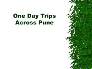 One Day Trips
Across Pune
 