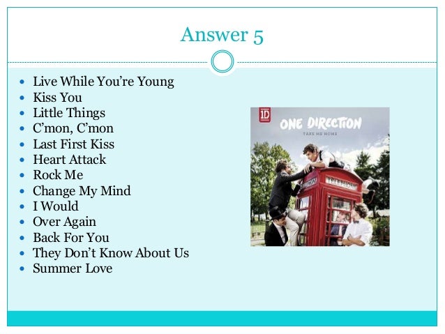 One Direction Trivia Quiz